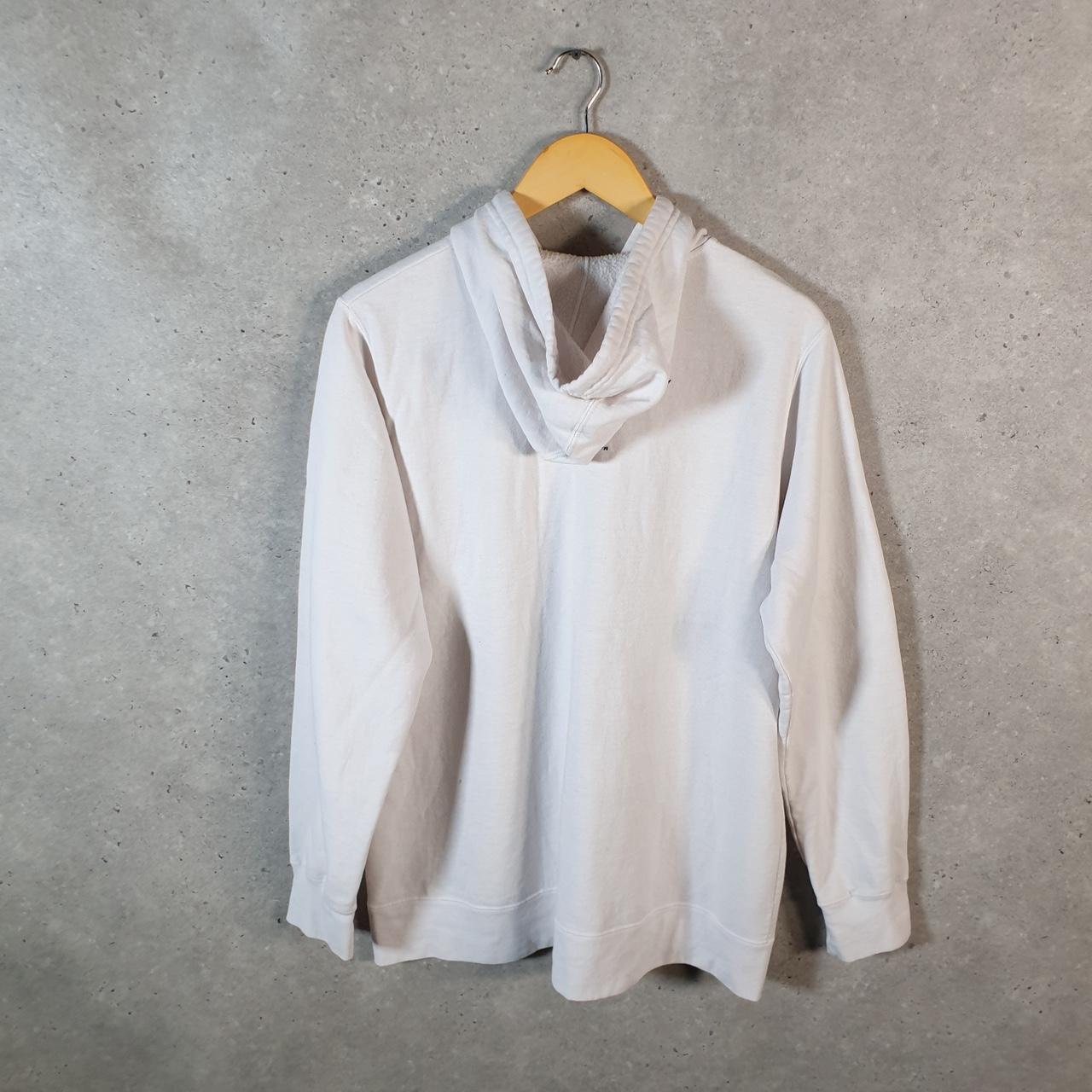 Vintage Harley Davidson 2011 Evansville Hoodie Womens XL White Full Zip Motorcycle