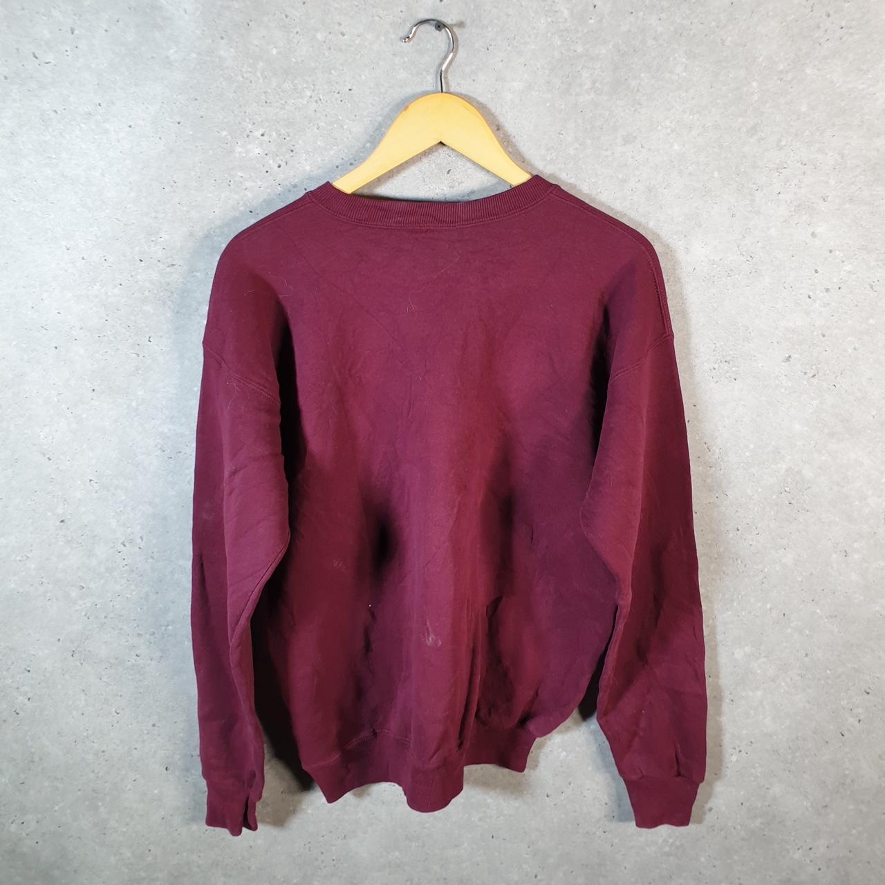 Vintage Lee Heavyweight Sweatshirt Men’s Large Burgundy Red USA Newport Pineapple