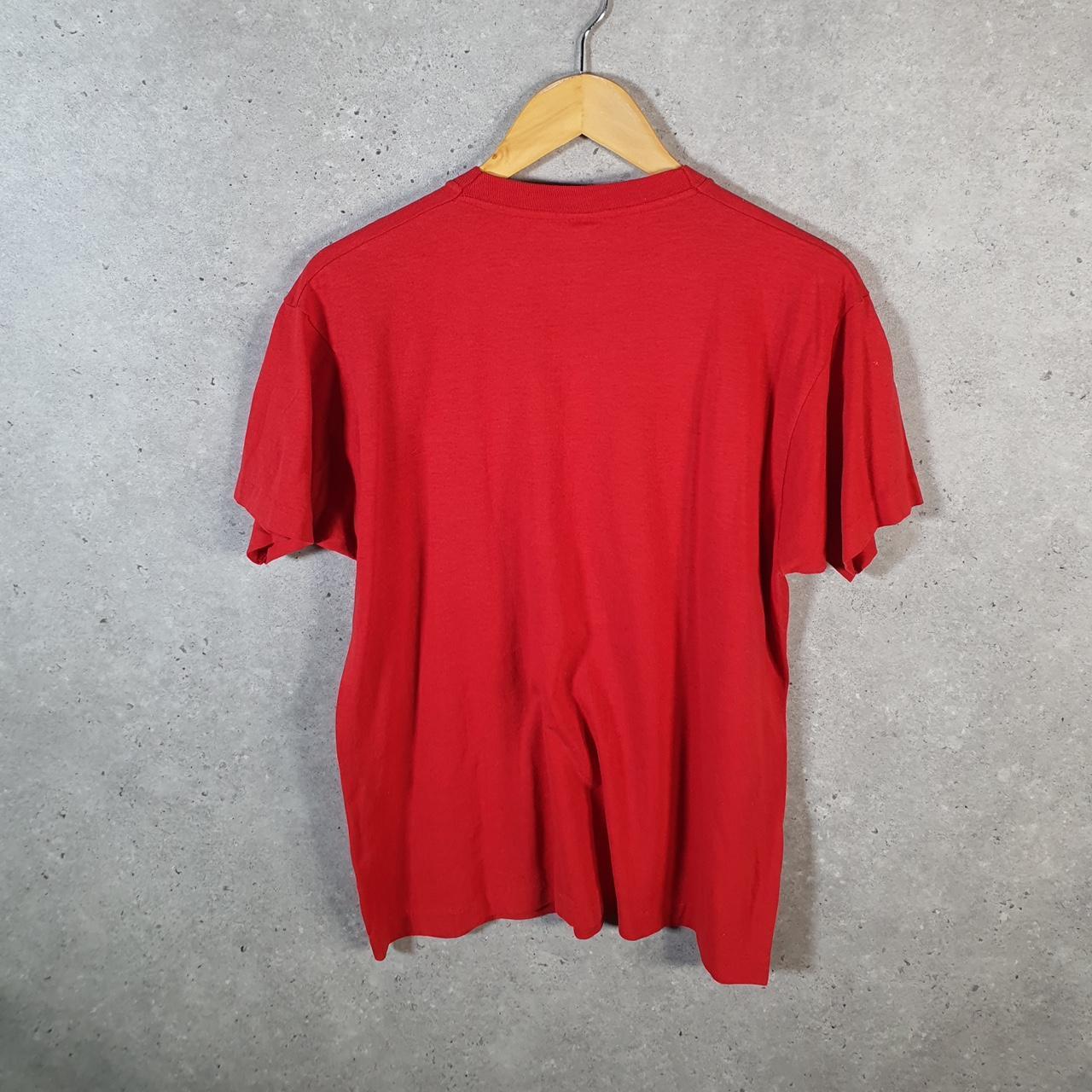 Vintage 1988 Balloon Ear Foundation USA Screen Stars Single Stitch T Shirt Men’s Large Red Big Fish Vintage