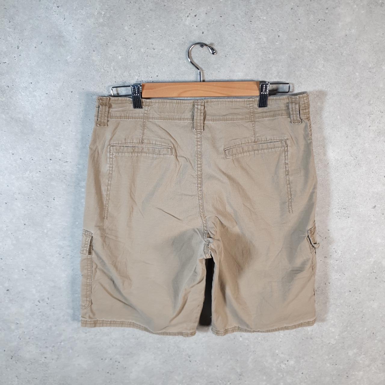 Vintage Wrangler Chino Shorts Jorts Cargo Men’s W33 Brown Baggy Cotton