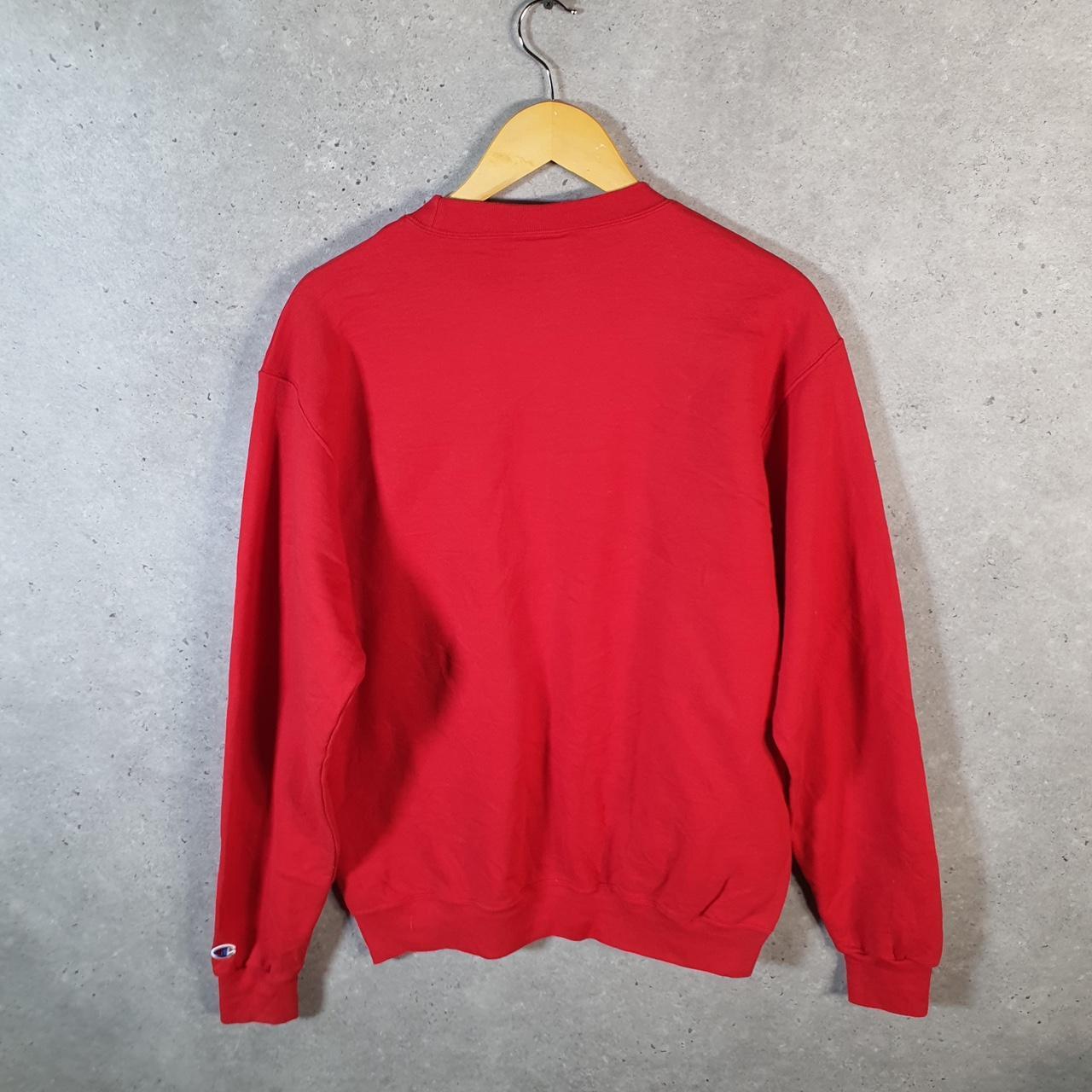 Vintage Champion San Diego State Sweatshirt Men’s M Red USA Pullover Spellout Logo