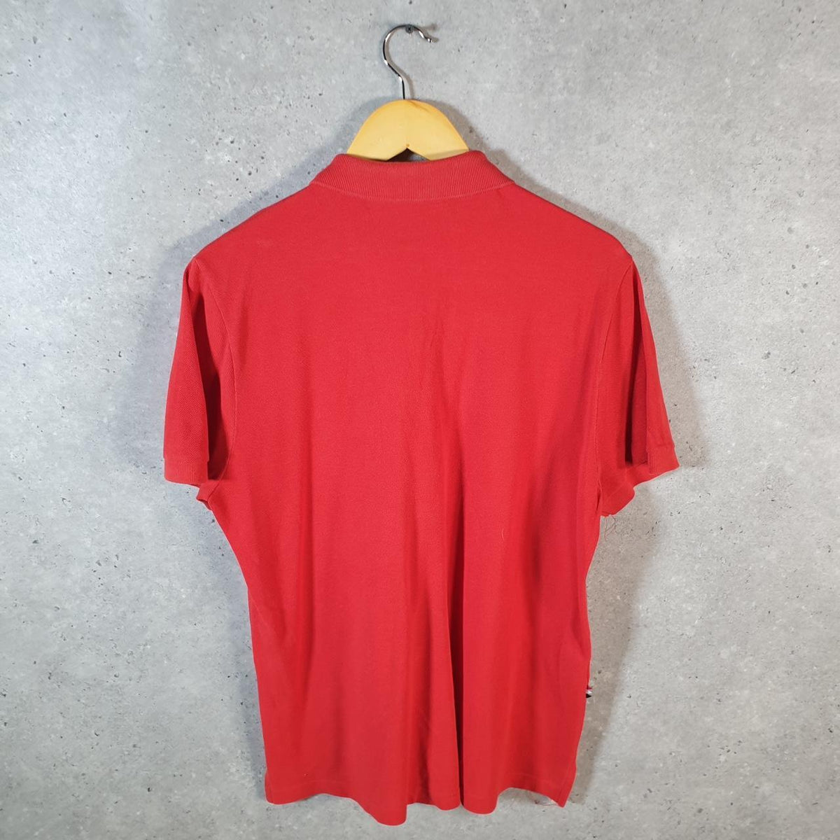 Vintage Lacoste Polo Shirt Men’s Medium Red Regular Fit Embroidered Logo