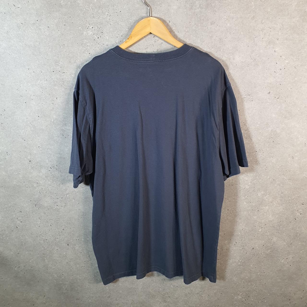 Vintage Carhartt Pocket T Shirt Men’s Large Blue Workwear Chore Utility Loose Fit - Big Fish Vintage