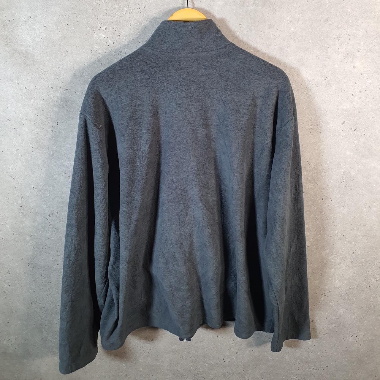 Vintage Starter Fleece Sweatshirt Jacket Mens XL Grey Full Zip Embroidered Logo