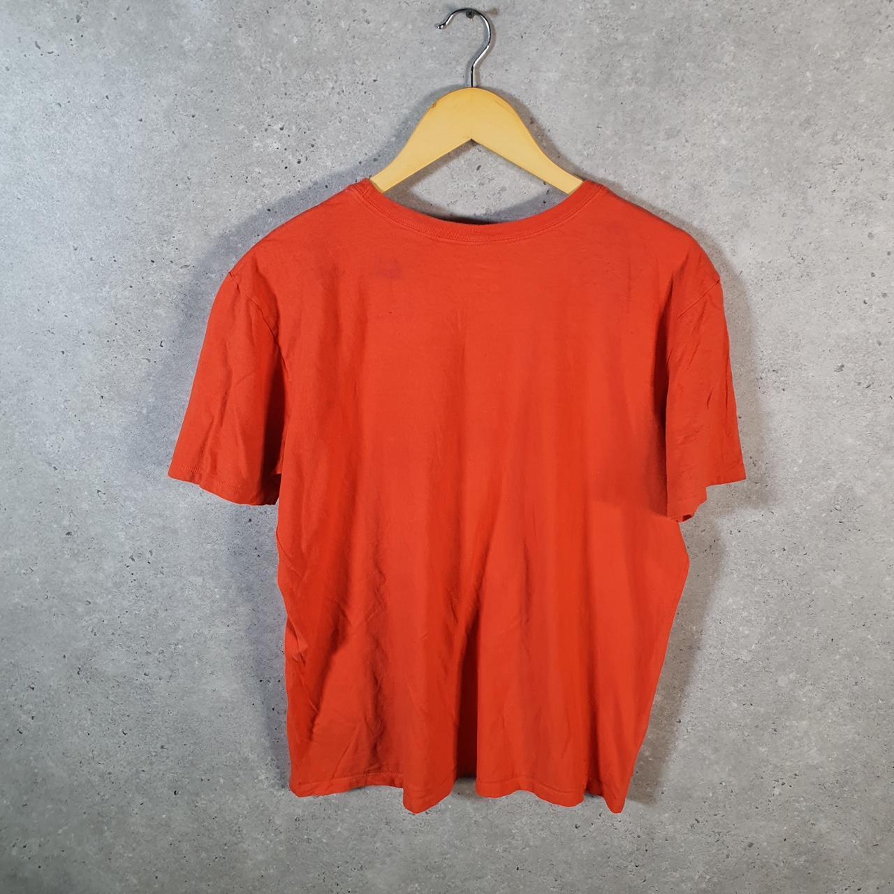 Vintage Nike Houston MLB Graphic Spellout T Shirt Men’s Large Orange Swoosh Athletic