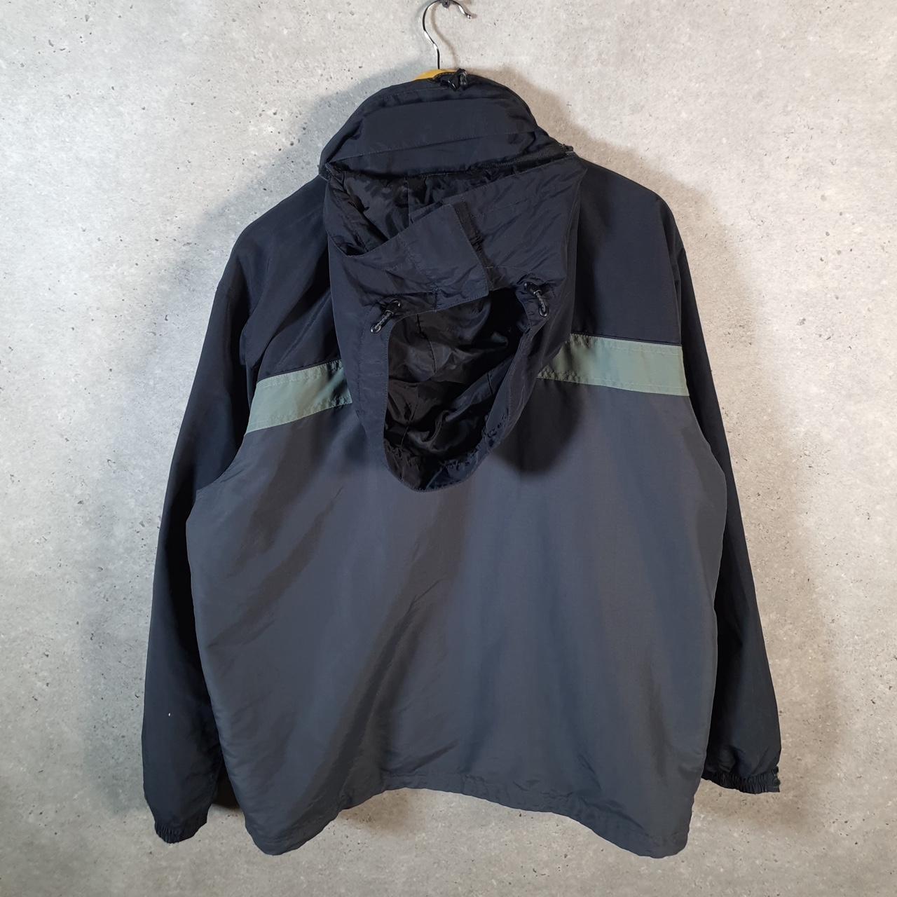 Vintage L.L. Bean Outdoors Nylon Jacket Mens Medium Black Waterproof Hooded