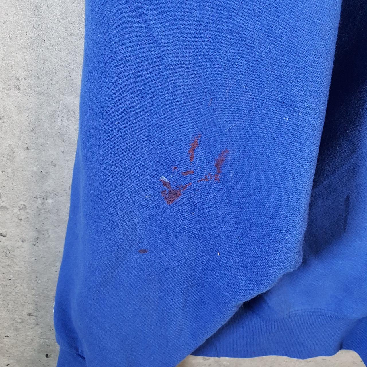 Vintage Champion Hoodie Men’s Medium Blue Pro Sport Pullover Delaware