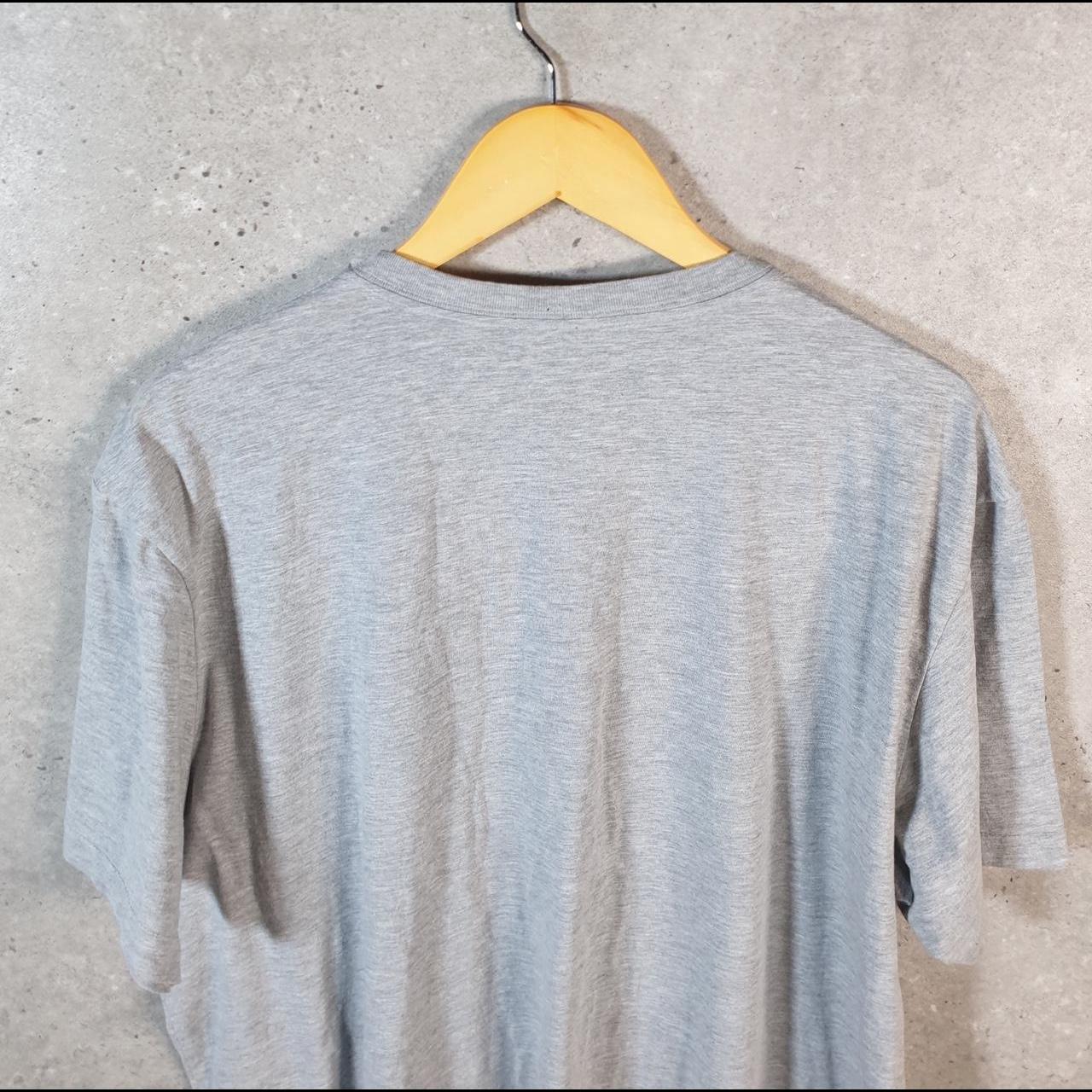 Vintage Adidas Golf T Shirt Shirt Men’s 2XL Grey Three Stripes Logo Athletic C9897