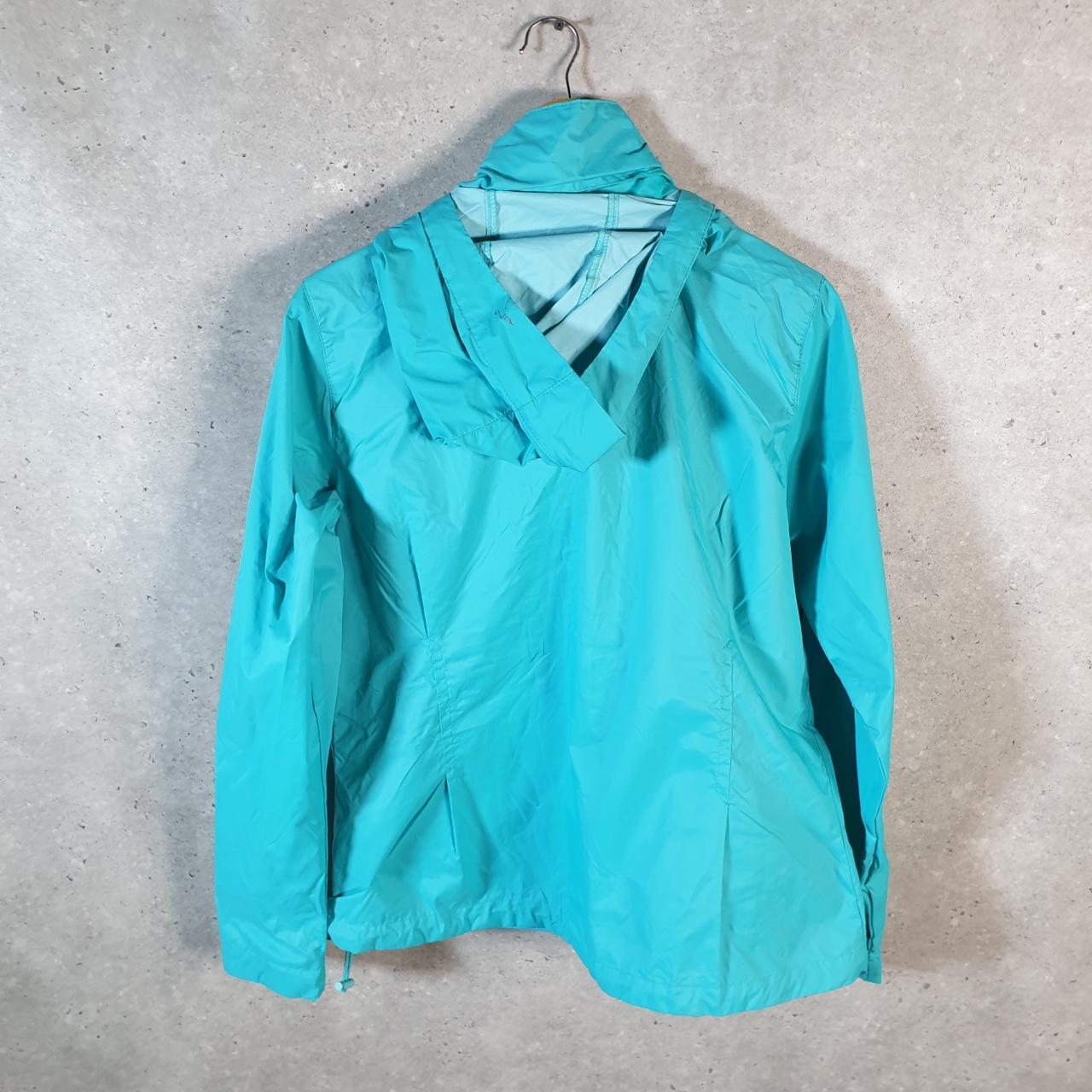 Vintage Columbia Windbreaker Track Jacket Womens Large Blue USA Athletic