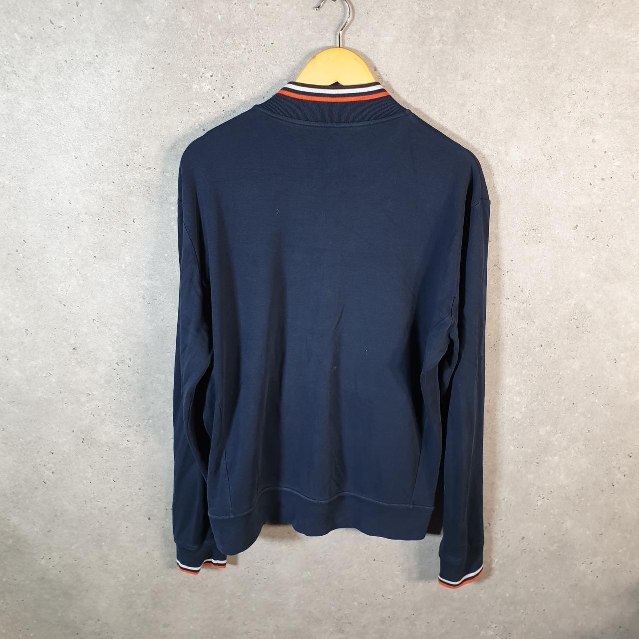 Vintage Ralph Lauren Polo Sweatshirt Men’s Large Navy Blue Cotton Full Zip Pony