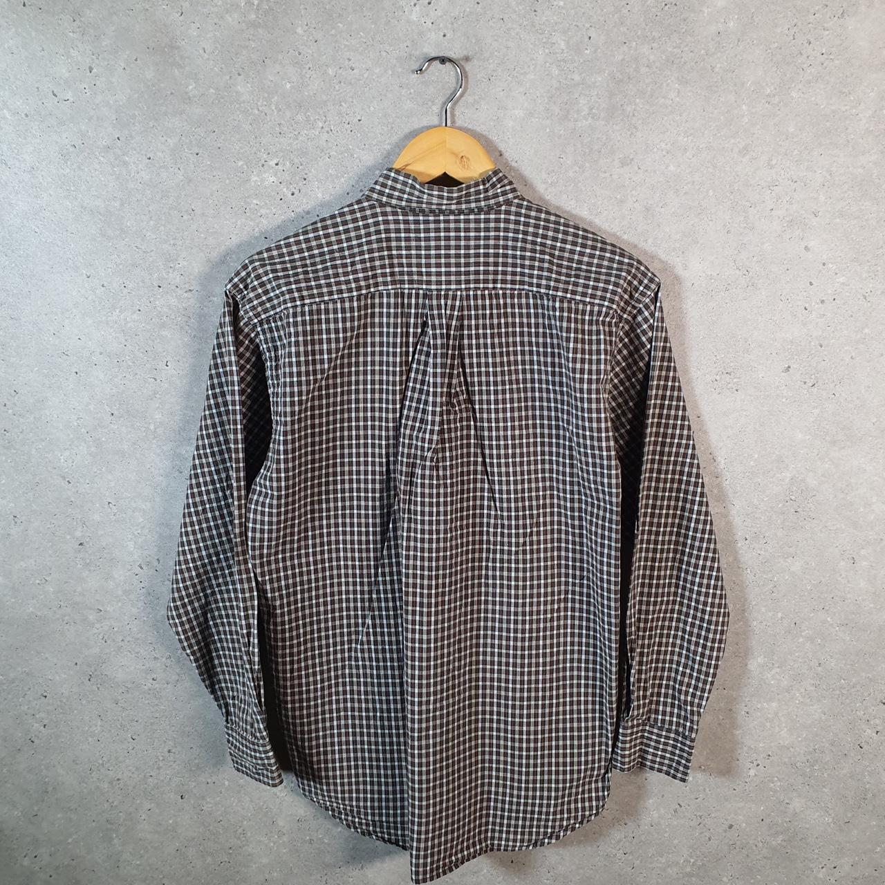 Vintage Ralph Lauren Button Down Shirt Womens XL Green Checkered Custom Pony Casual C8447