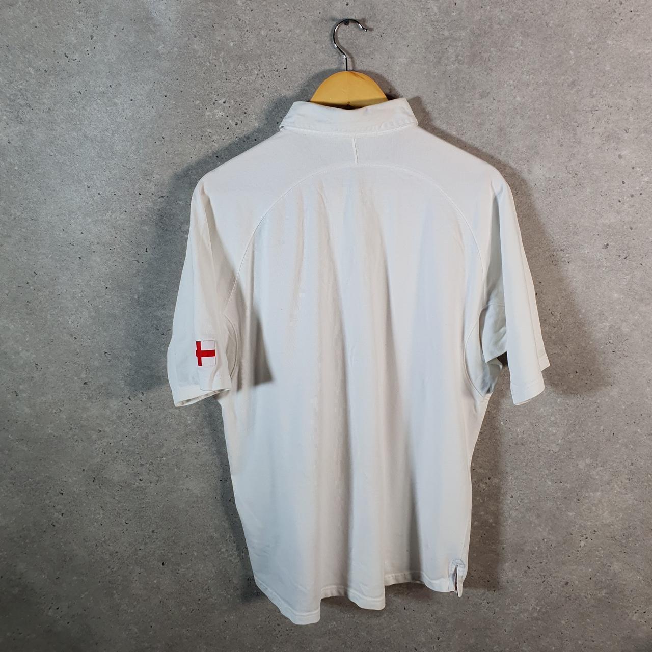 Vintage Nike 90s England Lions Rugby Polo Shirt Men’s XL White Logo Swoosh Athletic