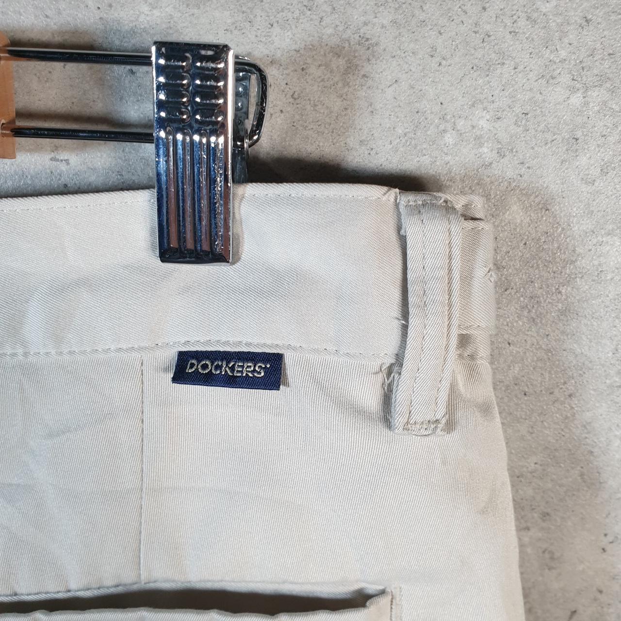 Vintage Dockers Shorts Jorts Cargo Men’s W36 Cream Baggy Cotton