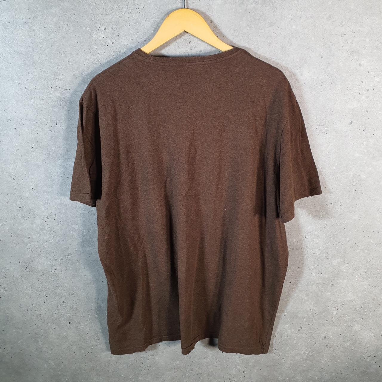 Vintage Ralph Lauren Polo Sport T Shirt Men’s XL Brown Custom Fit Embroidered Pony C8626