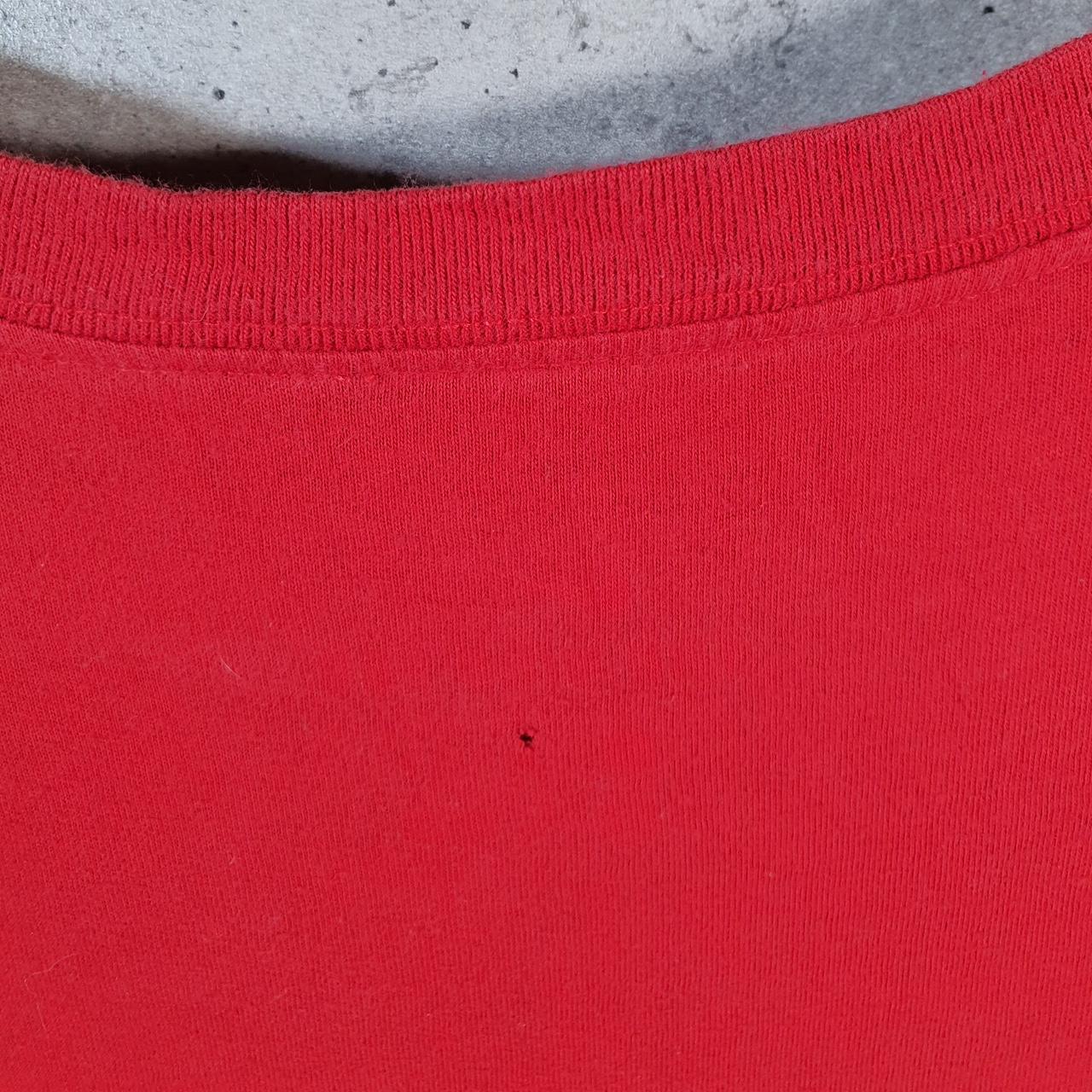 Vintage Nike Club T Shirt Men’s Medium Red Embroidered Swoosh Logo Athletic Big Fish Vintage