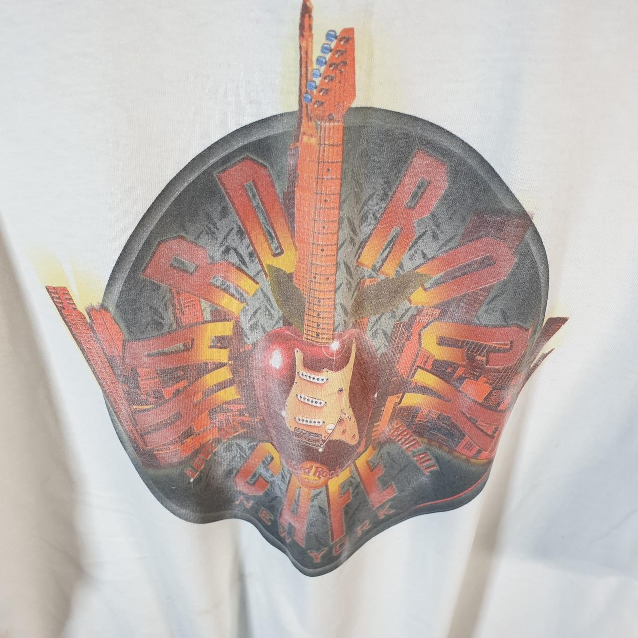 Vintage Hard Rock Cafe New York 90s USA Spellout T Shirt Men’s XL White