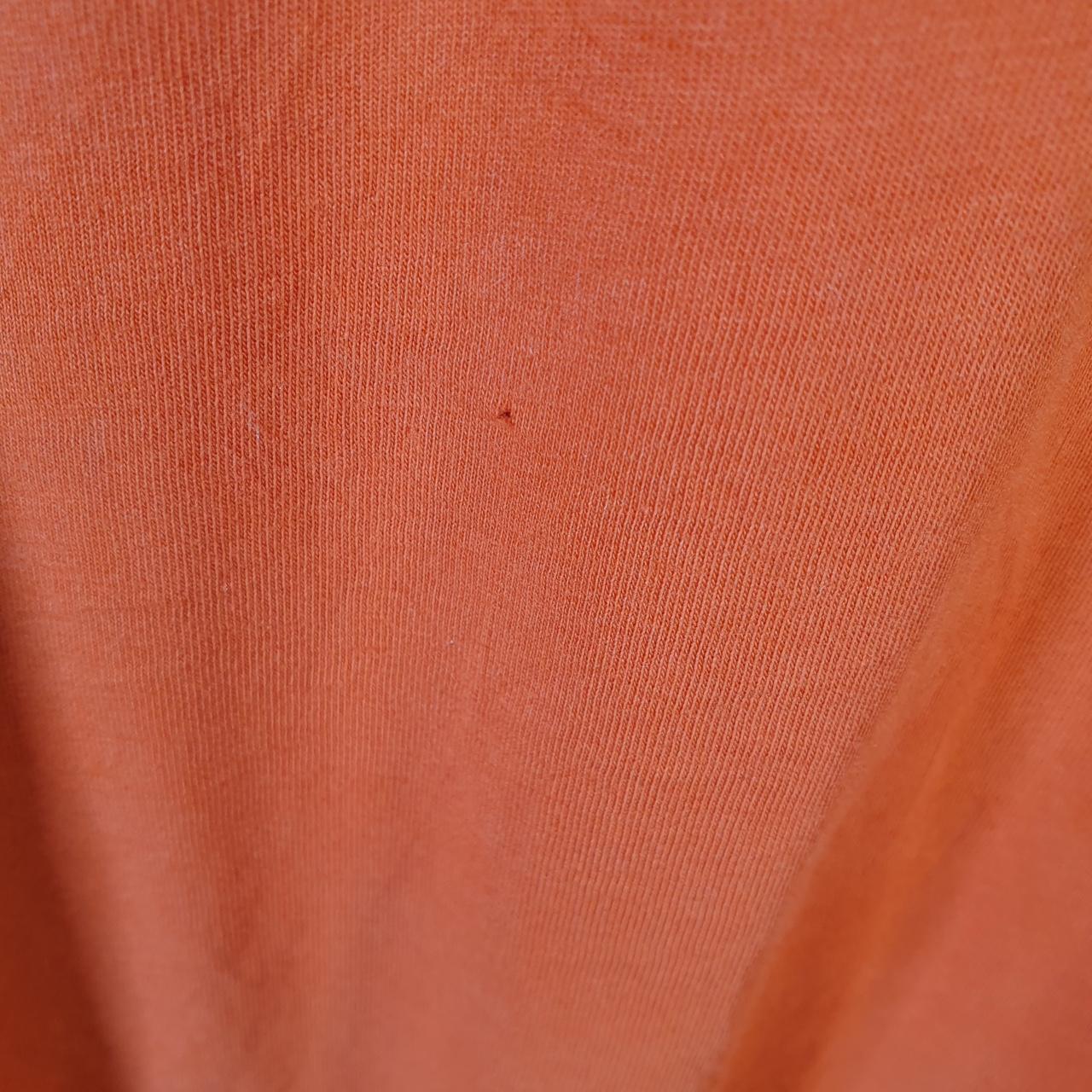 Vintage Ralph Lauren Polo T Shirt Men’s Large Orange Embroidered Custom Fit Pony C9044