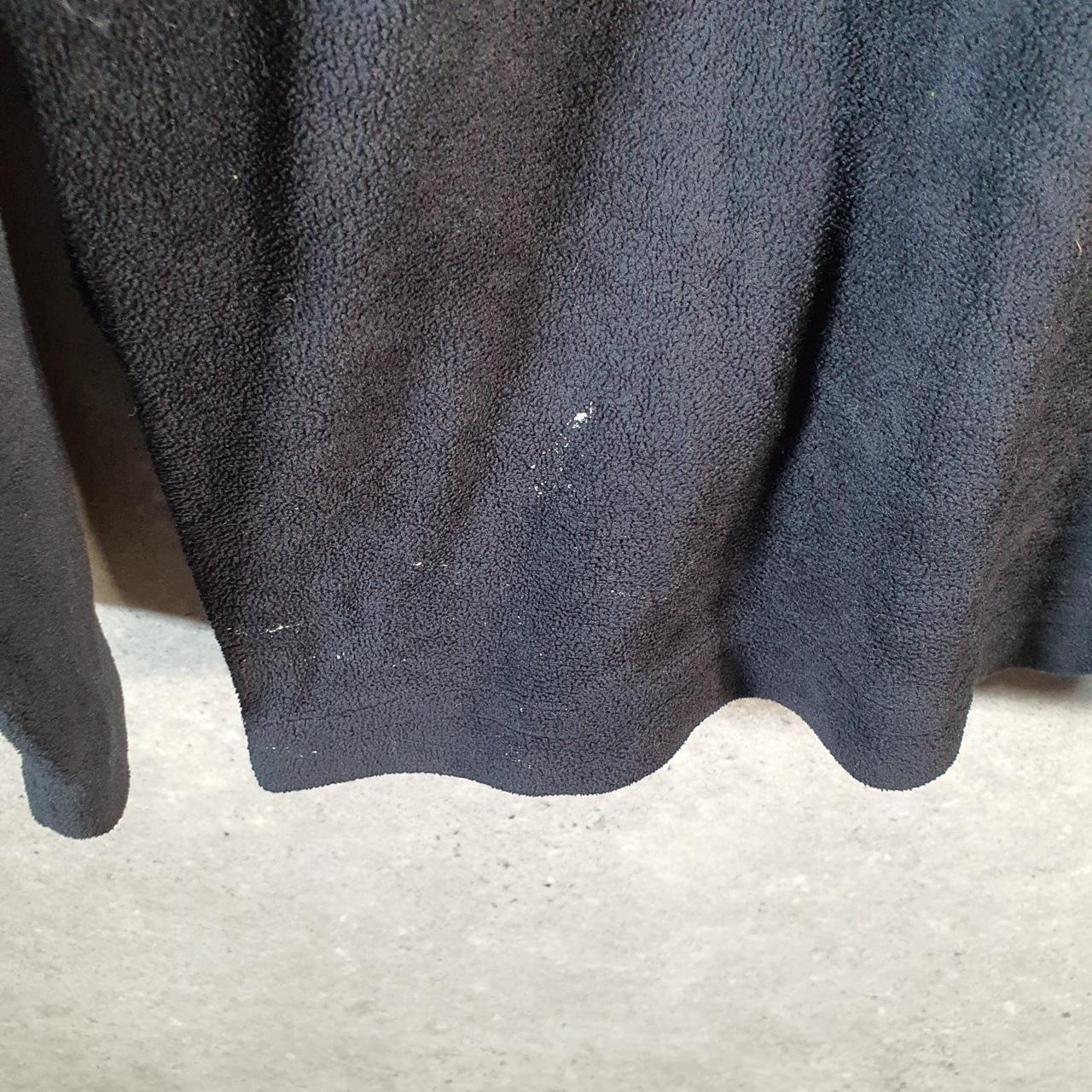Reebok Full Zip Fleece Sweatshirt Mens Medium Black Embroidered Logo