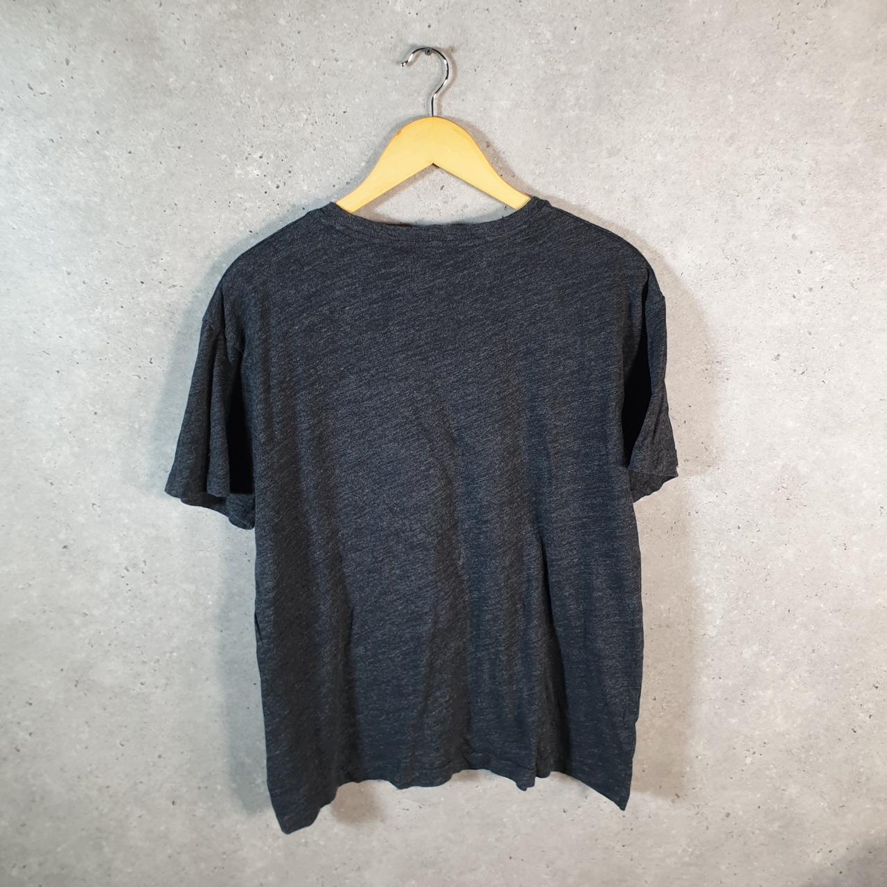 Vintage Ralph Lauren Polo T Shirt Men’s Medium Grey Embroidered Classic Fit Pony C8603