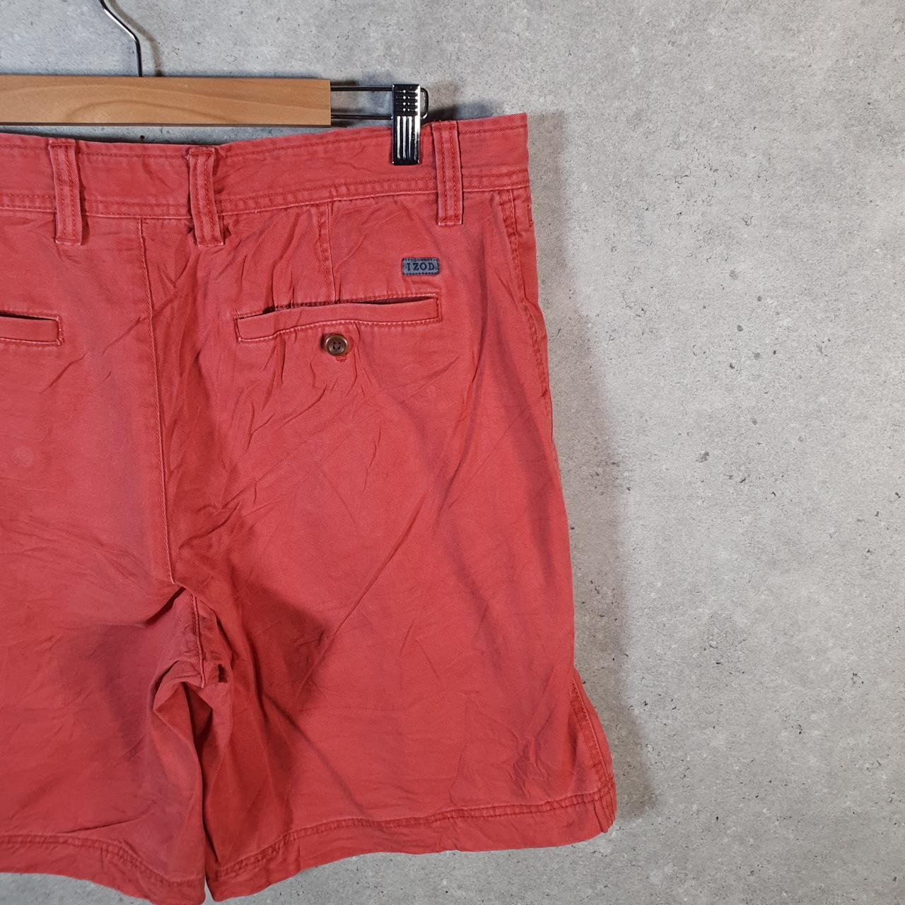 Vintage Izod Golf Chino Shorts Jorts Cargo Men’s W36 Red Baggy Cotton