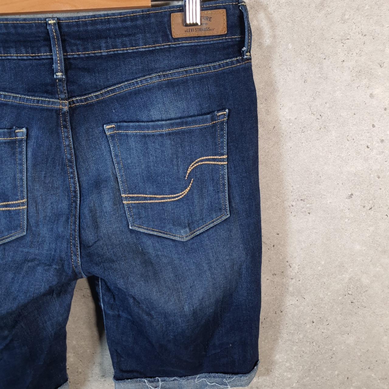 Vintage Levi’s Baggy Shorts Jorts Cargo Womens W31 Blue Relaxed Denim