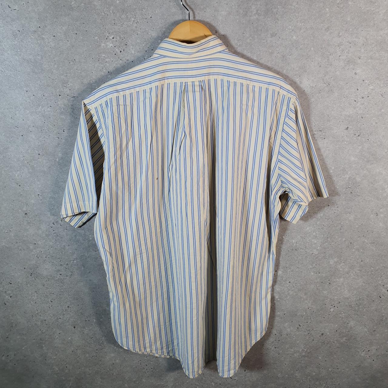 Vintage Ralph Lauren Button Down Shirt Men’s Medium Yellow Blake Cotton Pony Casual Big Fish Vintage