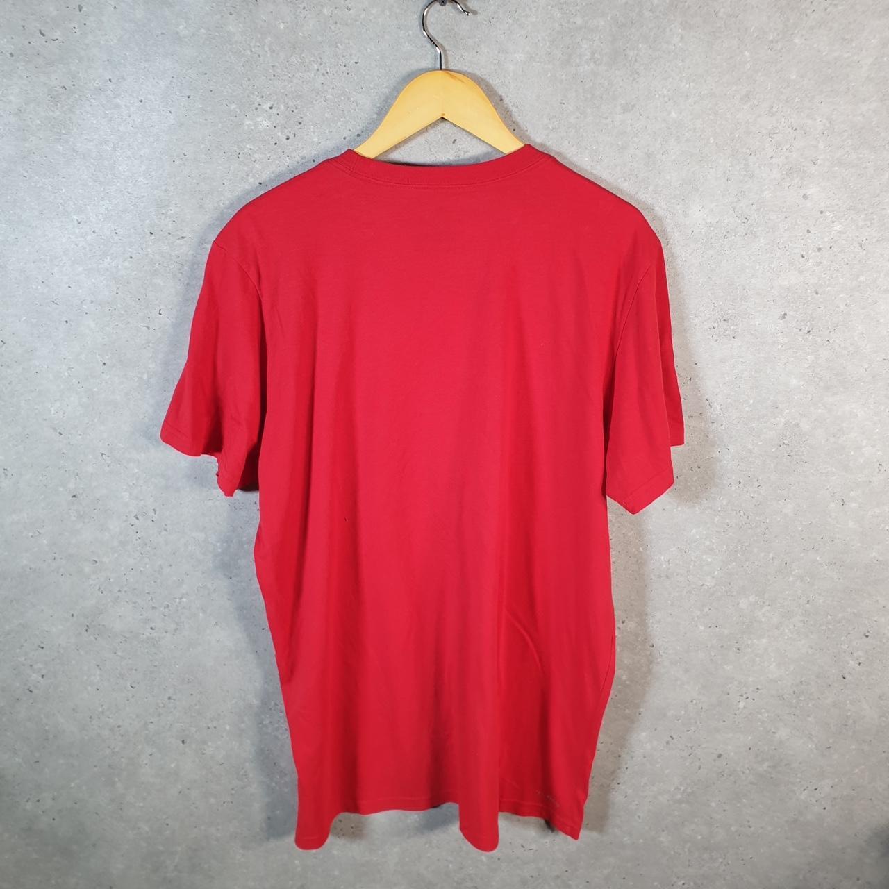 Vintage Adidas Go Tee T Shirt Shirt Men’s XL Red Three Stripes Logo Athletic C9925