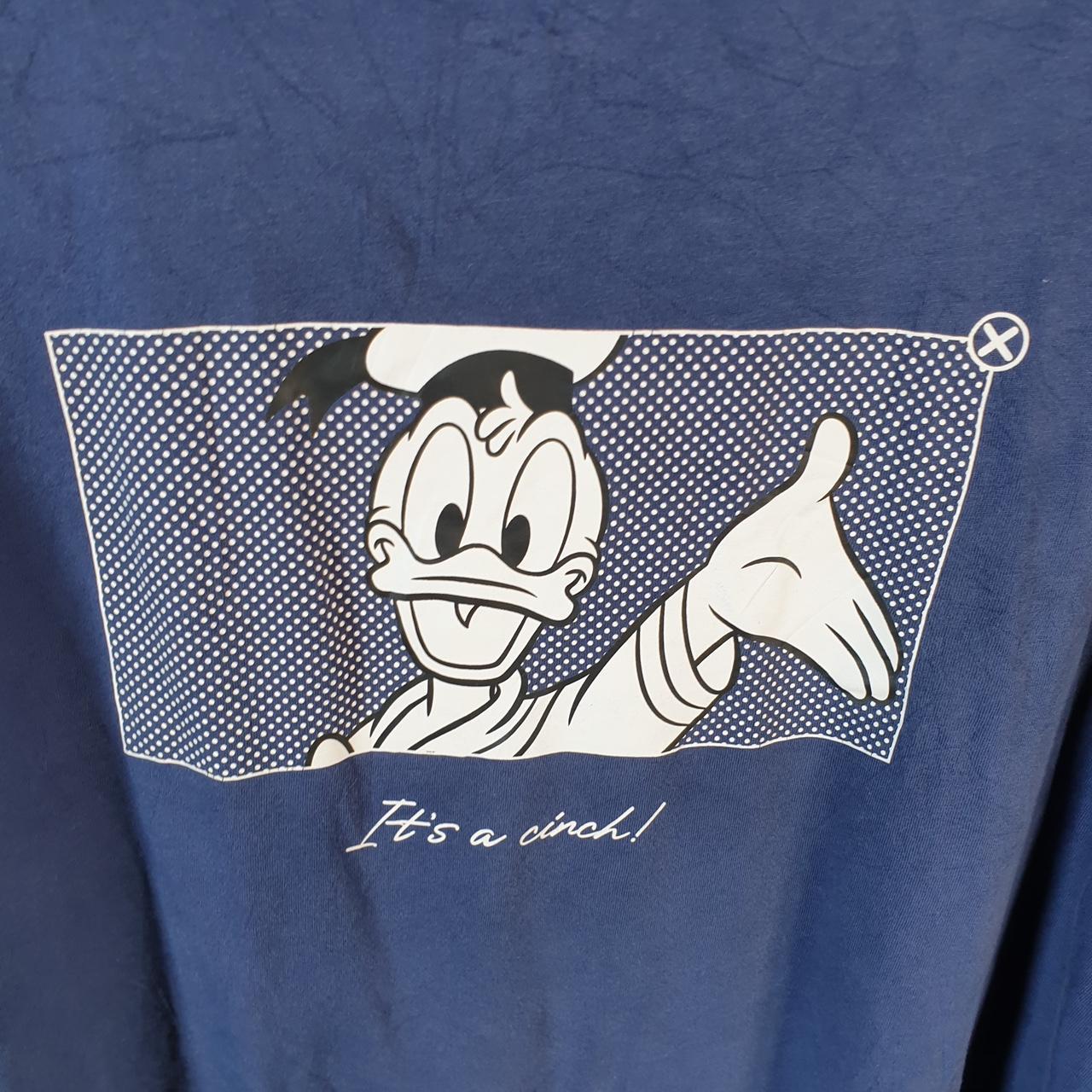 Vintage Uniqlo Disney Land Mickey Mouse T Shirt Men’s Large Navy Blue Graphic Cartoon