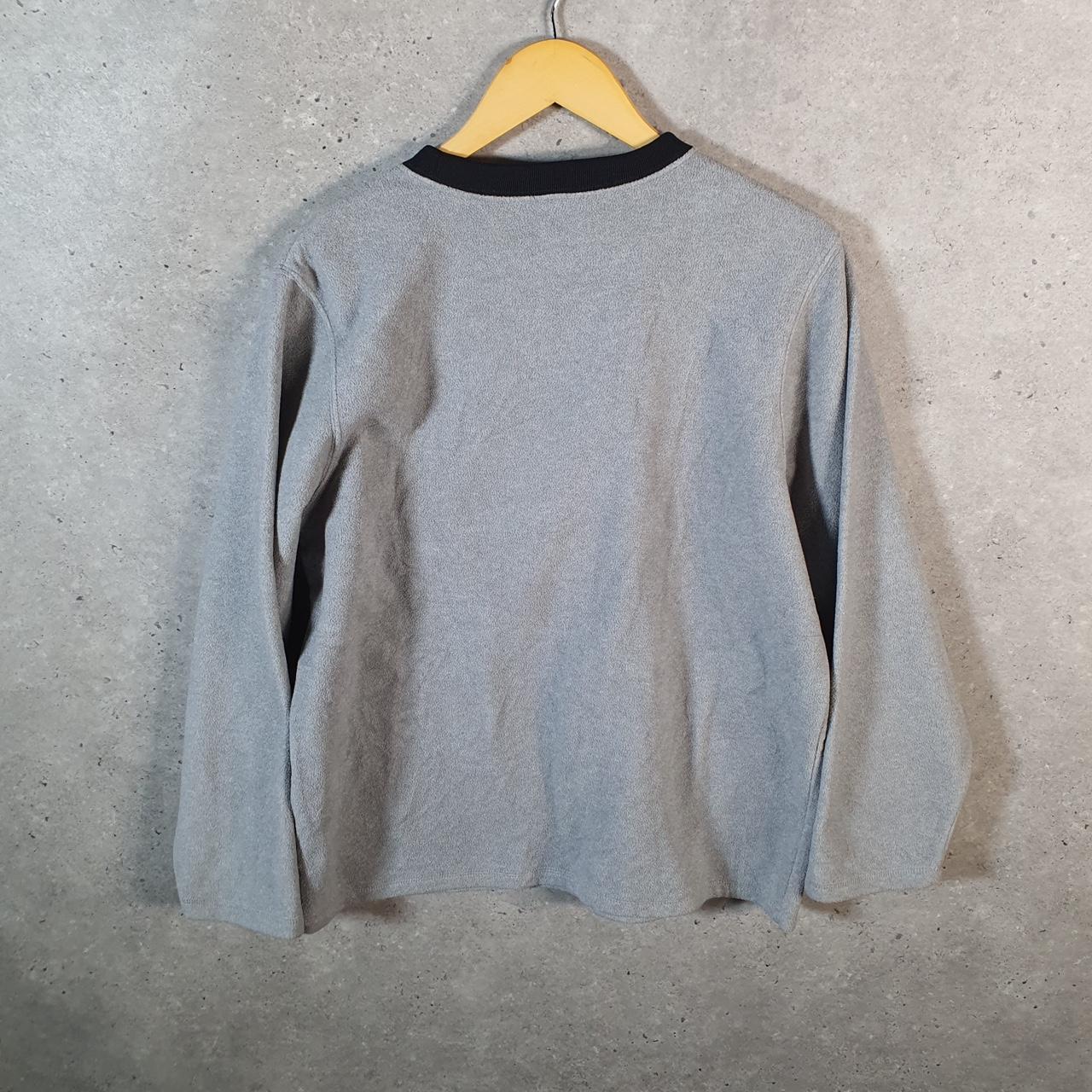 Disney Mickey Mouse Fleece Pullover Sweatshirt Mens Small Grey Embroidered Logo