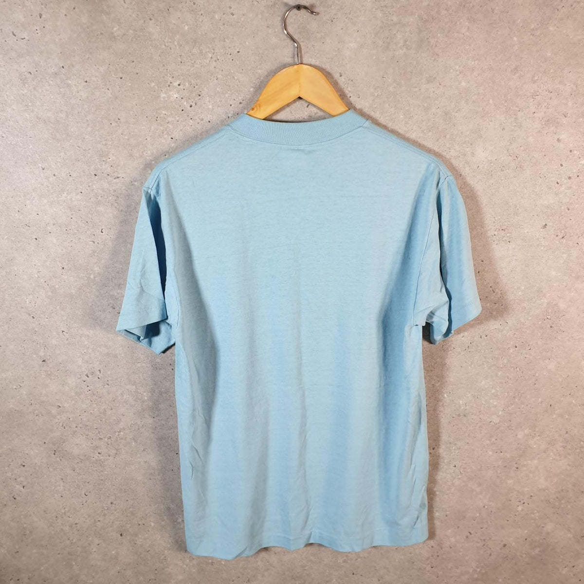 Vintage Sof Tee TeeJays 90s USA Single Stitch T Shirt Men’s Large Blue Big Fish Vintage