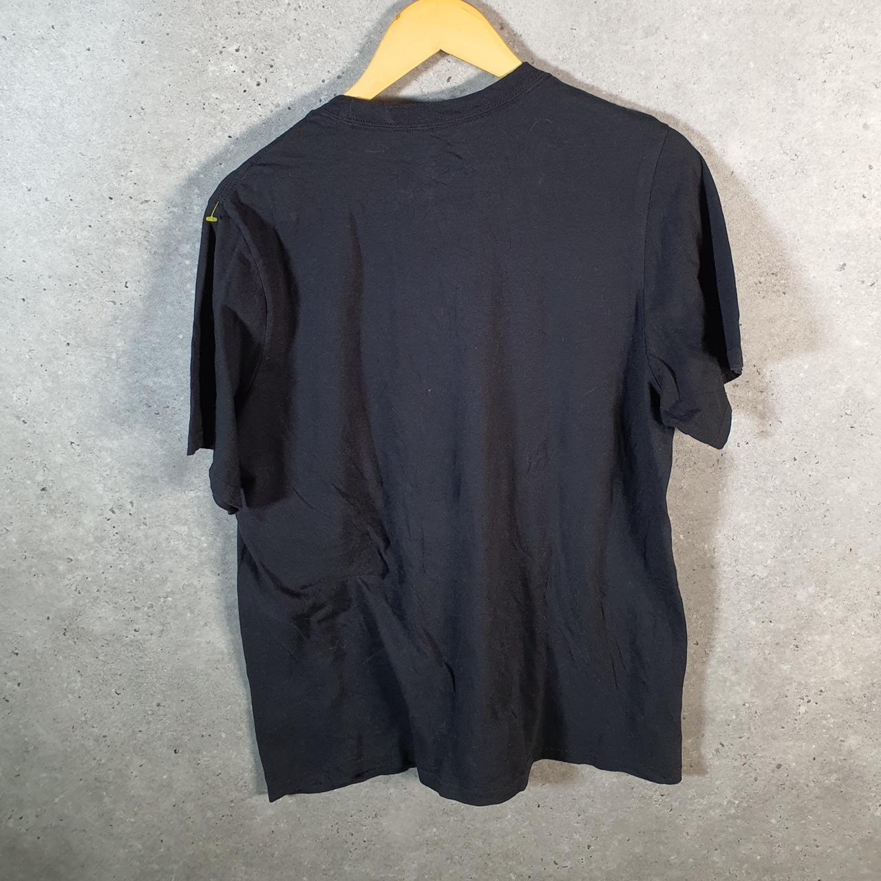 Vintage Adidas Spellout T Shirt Men’s Large Black Three Stripes Logo Athletic