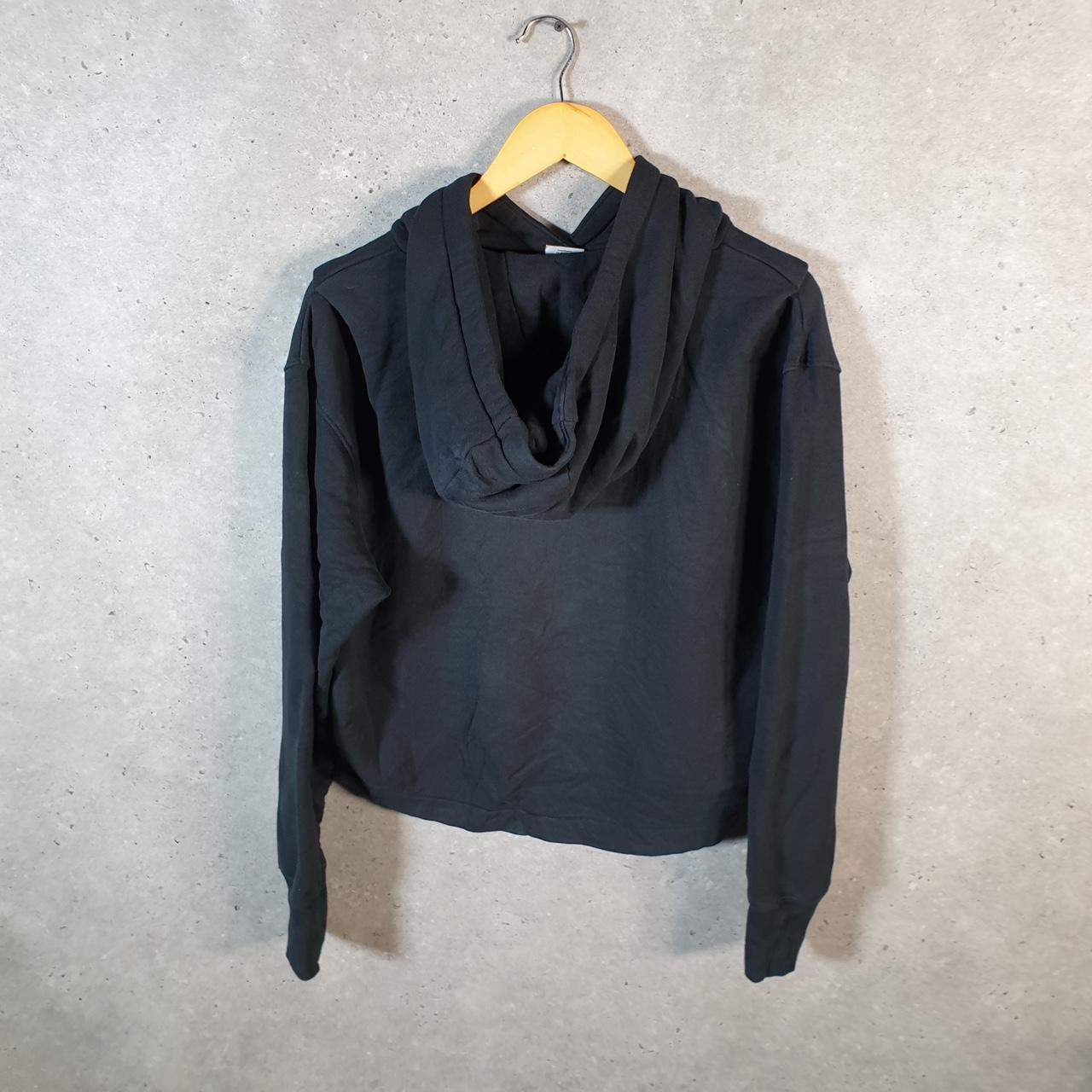 Vintage Nike Club Embroidered Hoodie Womens XS Black Swoosh Y2K Pullover