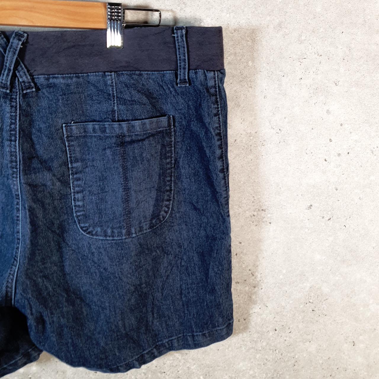 Vintage Lee Baggy Shorts Jorts Cargo Womens W36 Blue Relaxed Denim