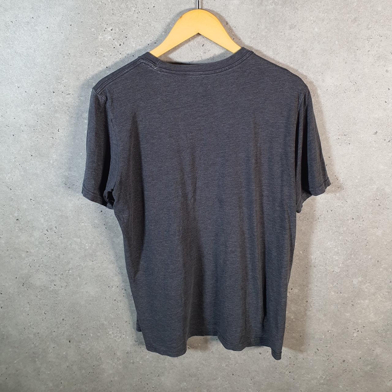 Vintage Adidas Amplifier T Shirt Men’s Medium Grey Three Stripes Logo Athletic