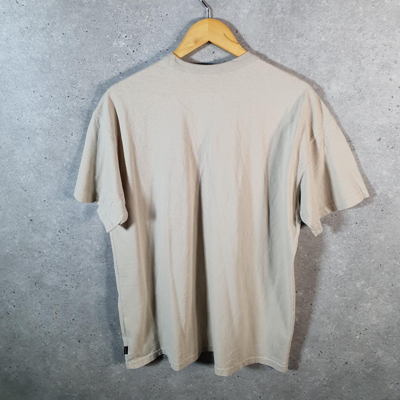 Vintage Nike Club T Shirt Men’s Large Beige Centre Swoosh Logo Athletic Big Fish Vintage