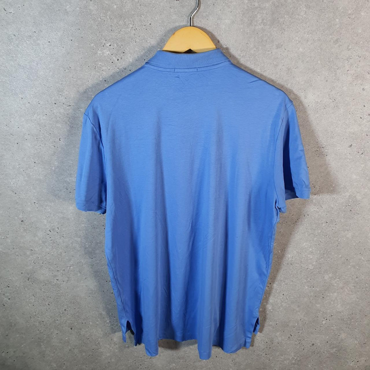 Vintage Ralph Lauren Polo Shirt Men’s XL Blue Pima Soft Touch Embroidered Pony