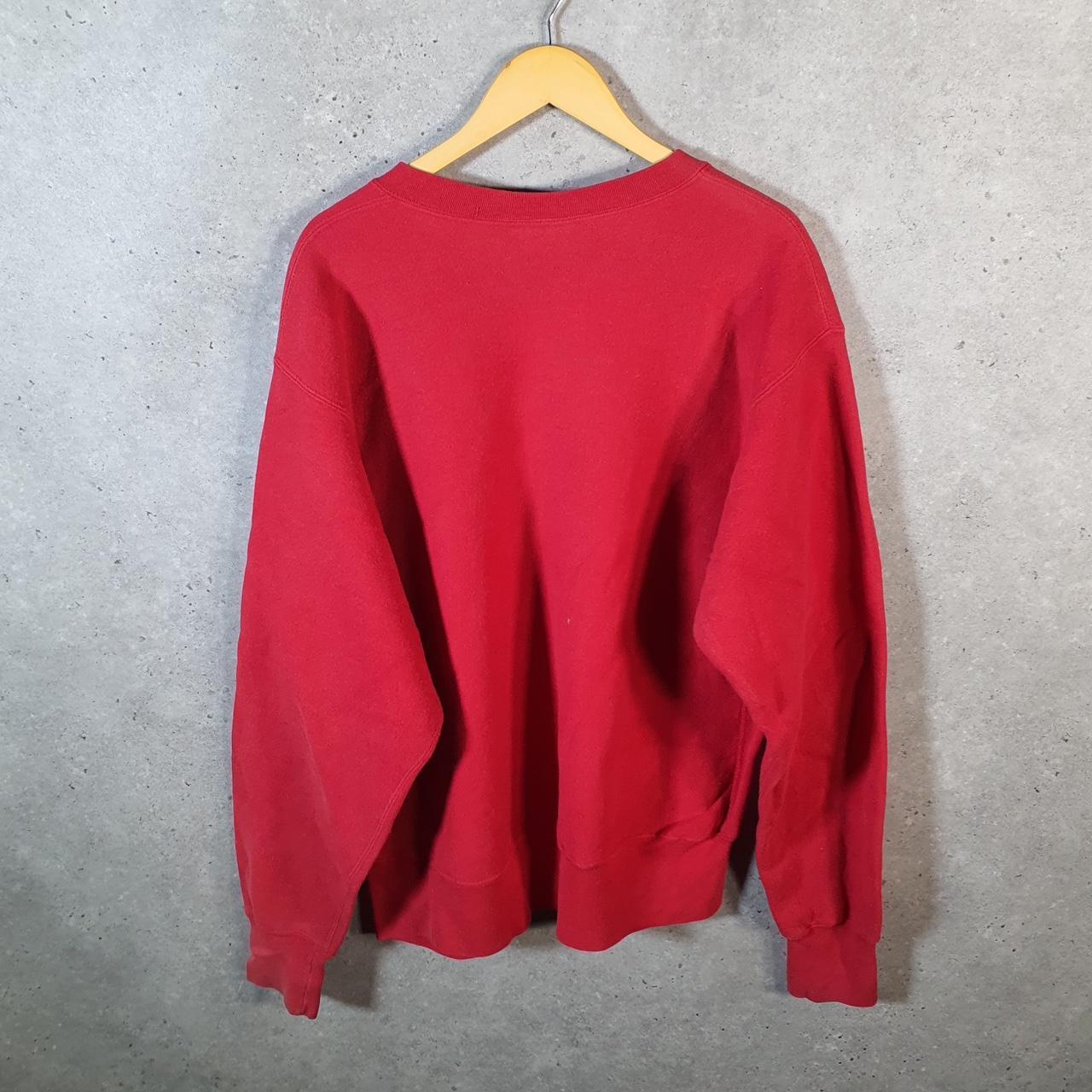 Vintage Lee Crossgrain Sweatshirt Men’s XL Red USA Raychem Polyswitch Embroidered