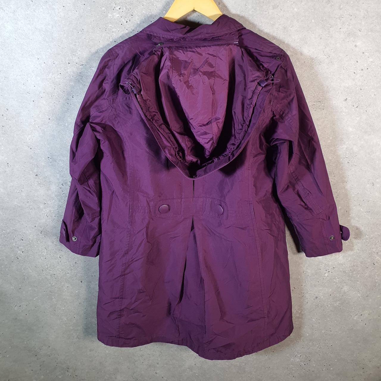 Vintage L.L. Bean Outdoors Nylon Jacket Mens Small Burgundy Waterproof Hooded