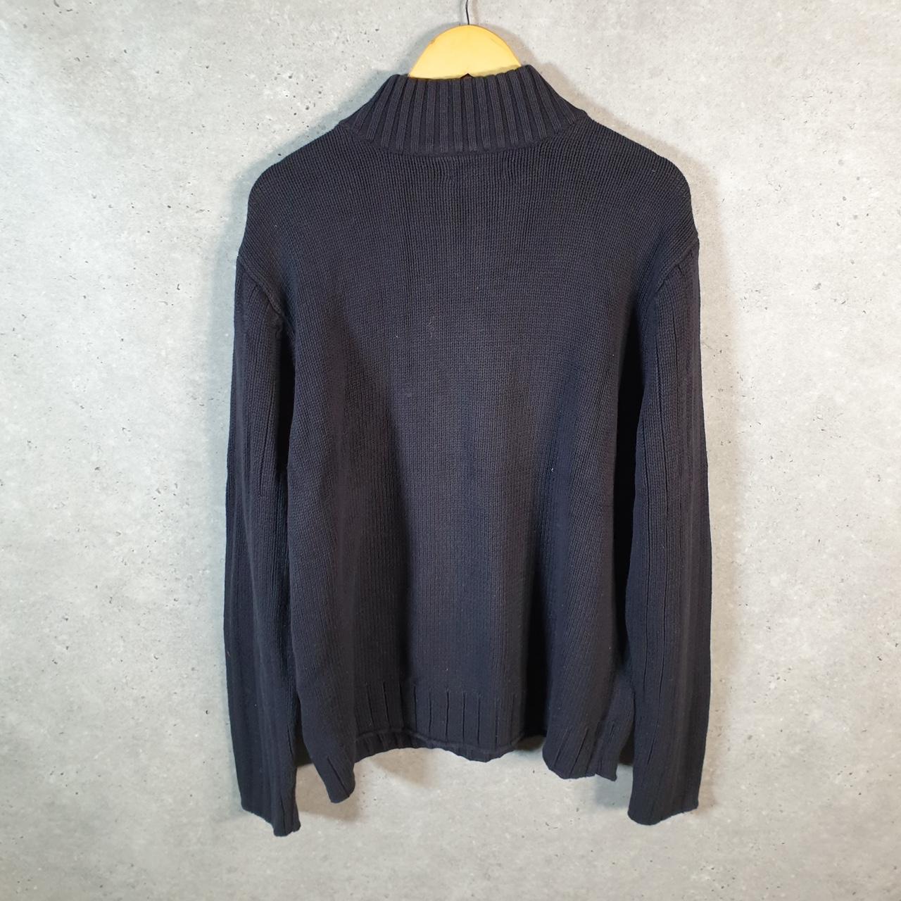 Vintage Ralph Lauren Polo Jeans Company 1/4 Zip Sweatshirt Men’s 2XL Black Pullover