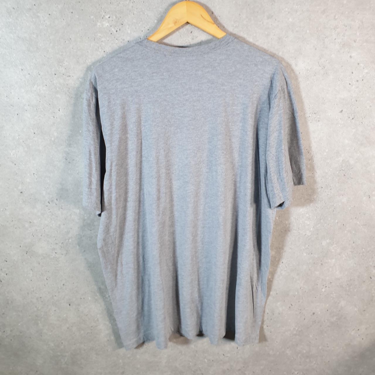 Vintage Nike T Shirt Men’s XL Grey Printed Single Swoosh Logo Athletic C8293