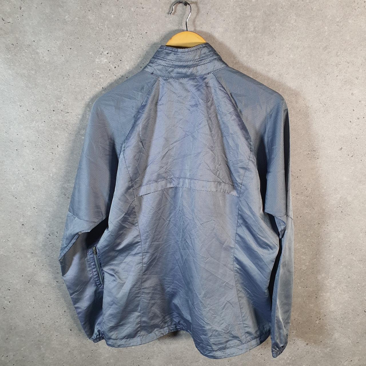 Vintage Nike Storm Fit Windbreaker Track Jacket Mens Large Blue USA Swoosh Full Zip