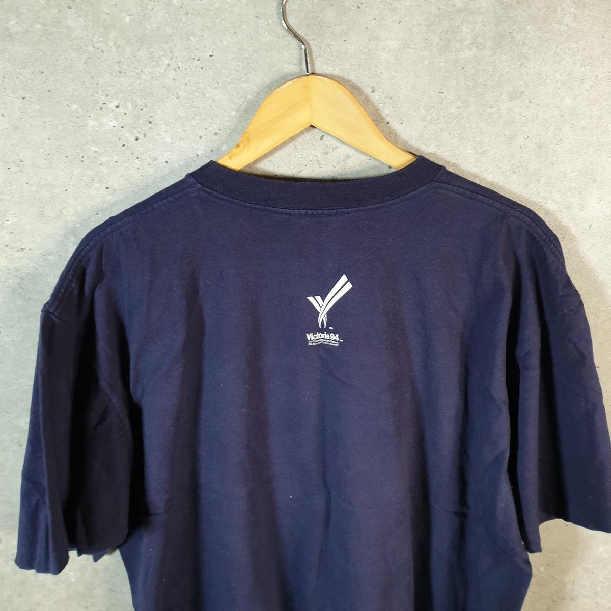 Vintage Wilson Commonwealth Games 1994 Canada USA Single Stitch T Shirt Men’s XL Blue