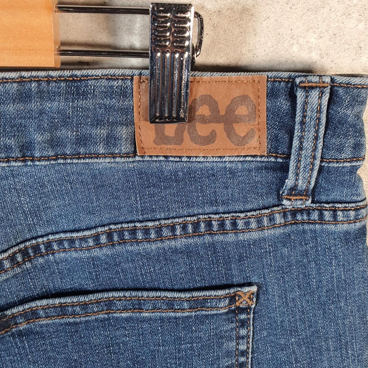 Vintage Lee Baggy Shorts Jorts Cargo Womens W38 Blue Denim Relaxed Cargo