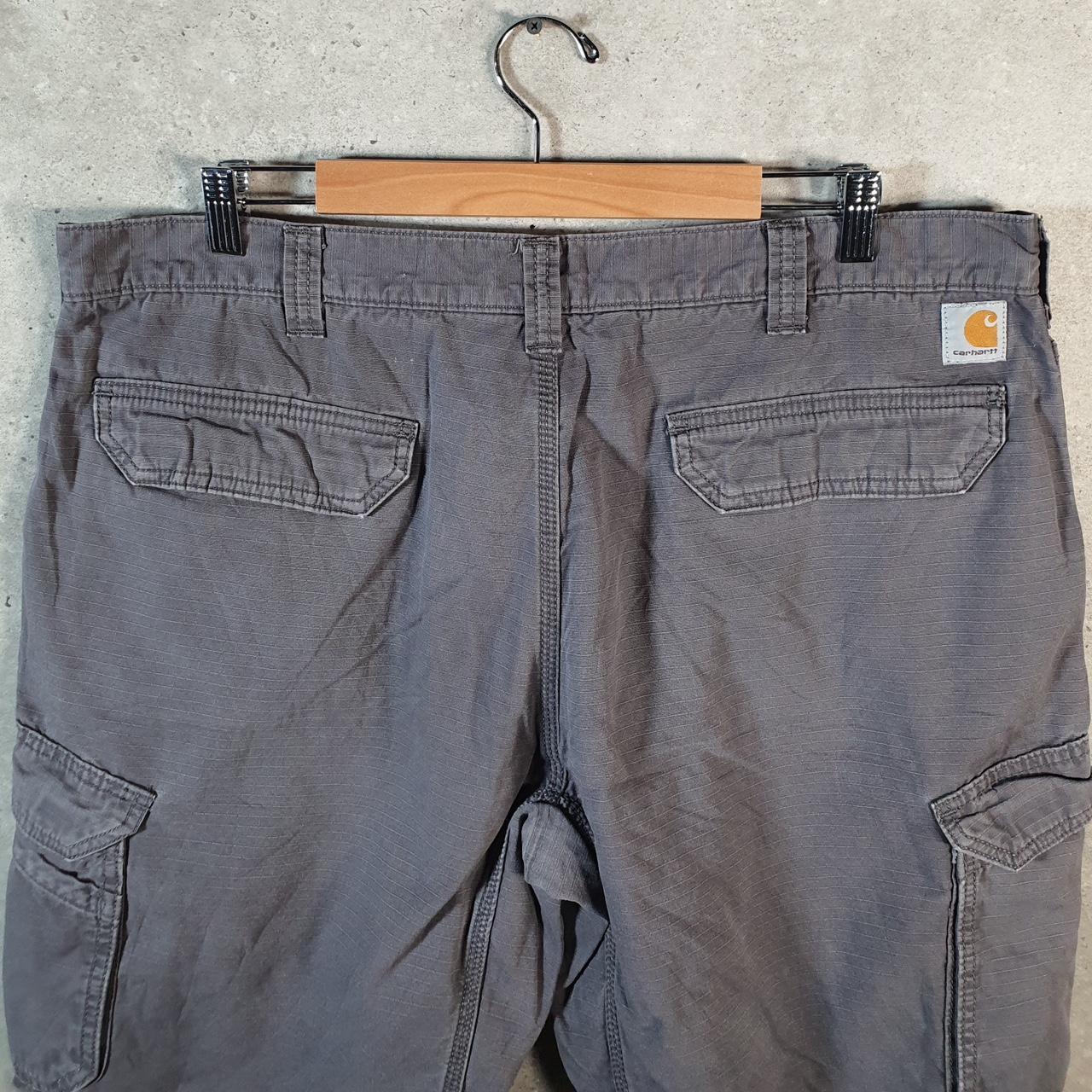 Vintage Carhartt Baggy Carpenter Shorts Jorts Cargo Men’s W40 Grey Relaxed Fit Workwear A4717
