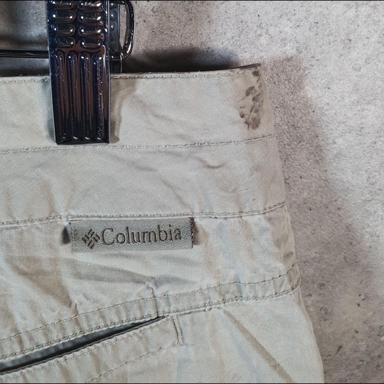 Vintage Columbia Shorts Jorts Cargo Womens W34 Brown Athletic Hiking Fishing Gear A4323