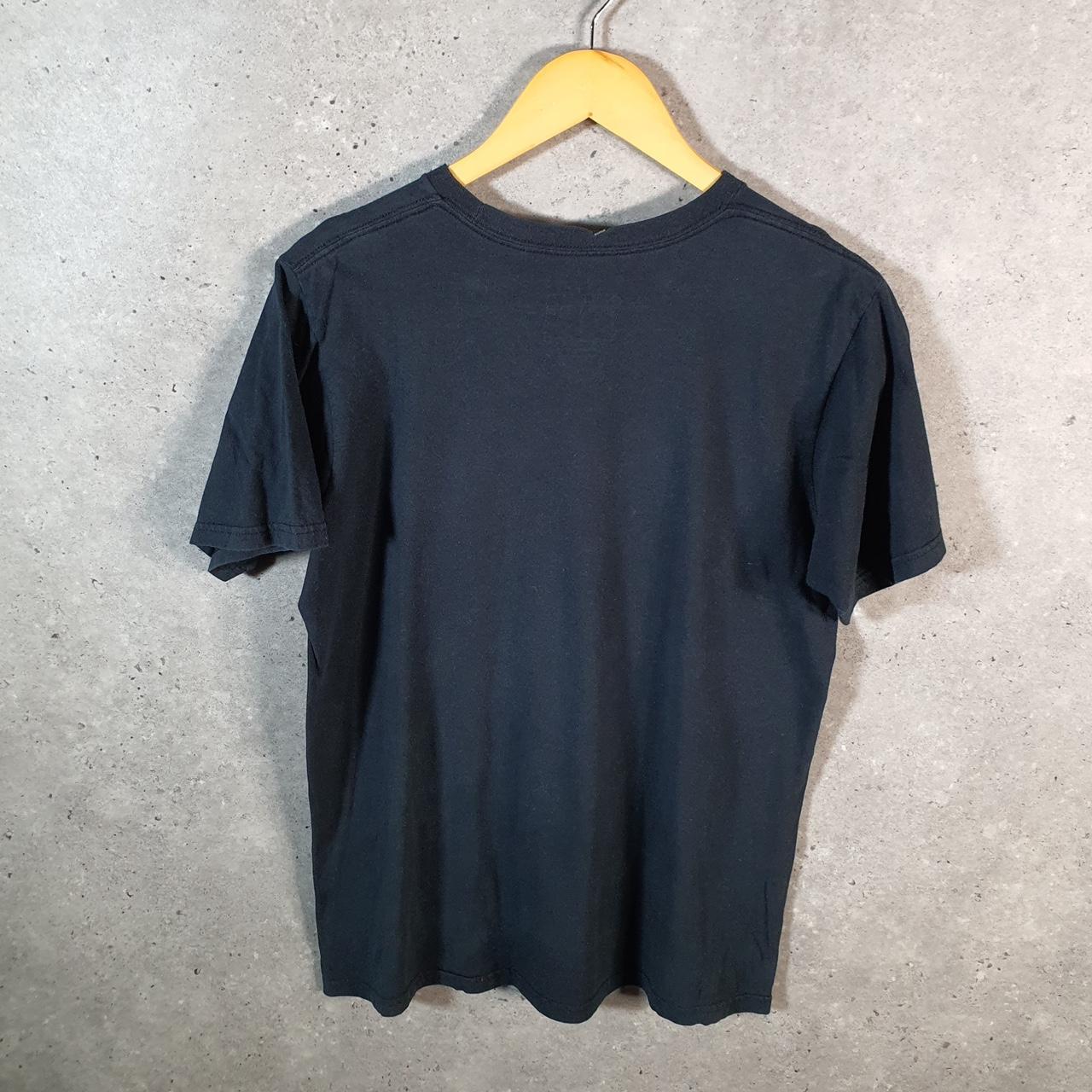 Vintage Adidas Go Tee T Shirt Men’s Medium Black Three Stripes Logo Athletic