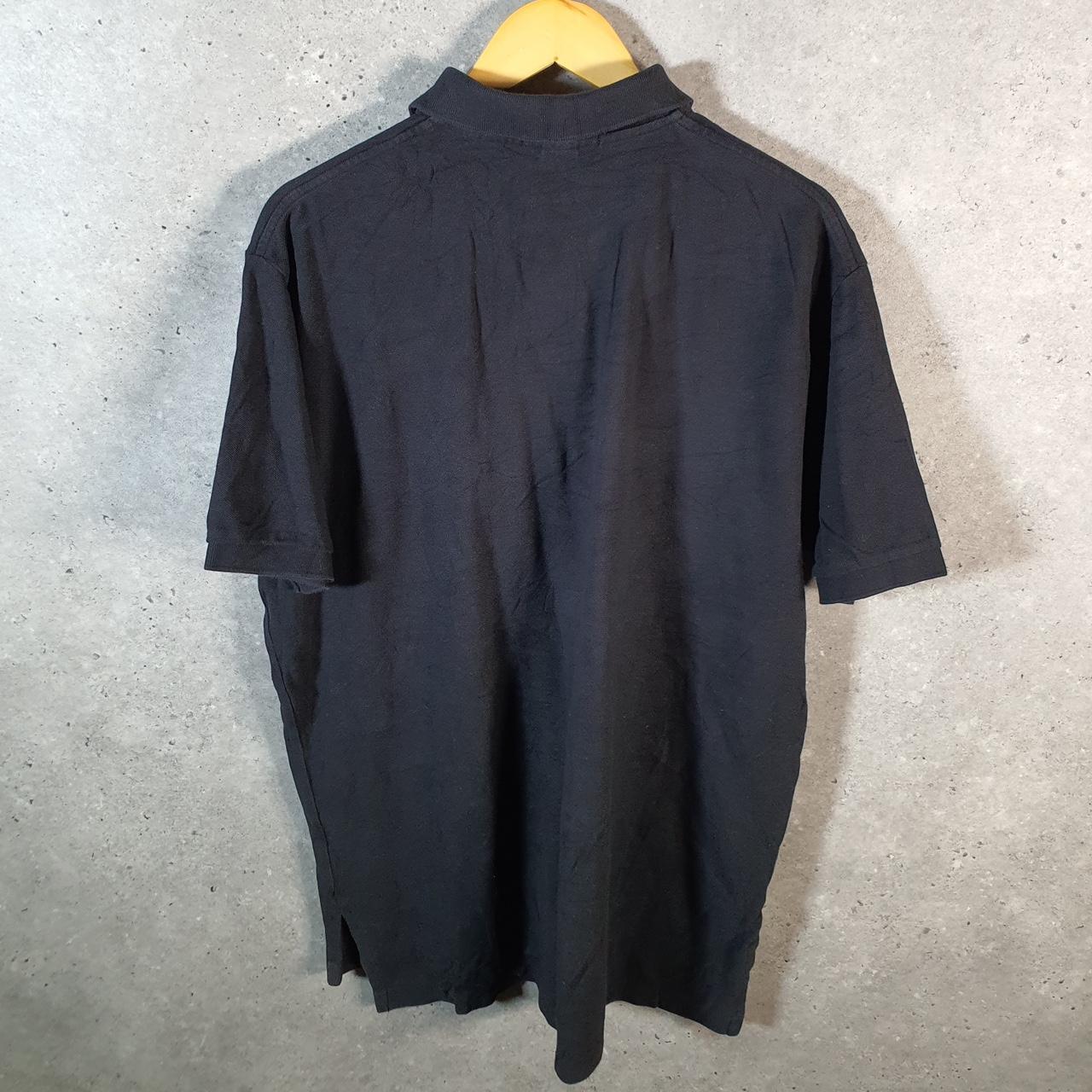 Vintage Ralph Lauren Polo Shirt Mens XL Black Casual Cotton Embroidered Pony