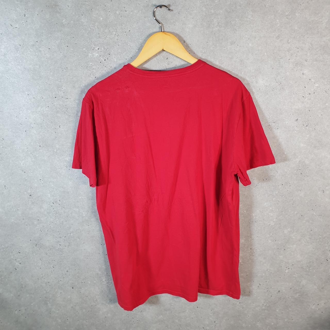 Vintage Ralph Lauren Polo T Shirt Men’s Large Red Embroidered Classic Fit Pony C9148