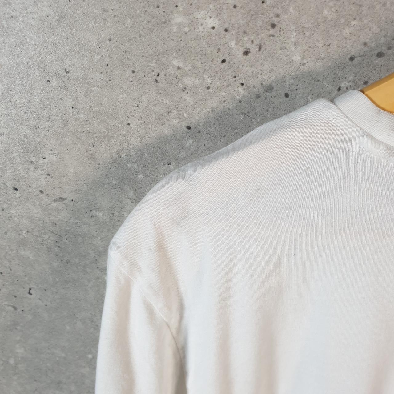 Vintage Adidas T Shirt Men’s XL White Three Stripes Logo Athletic