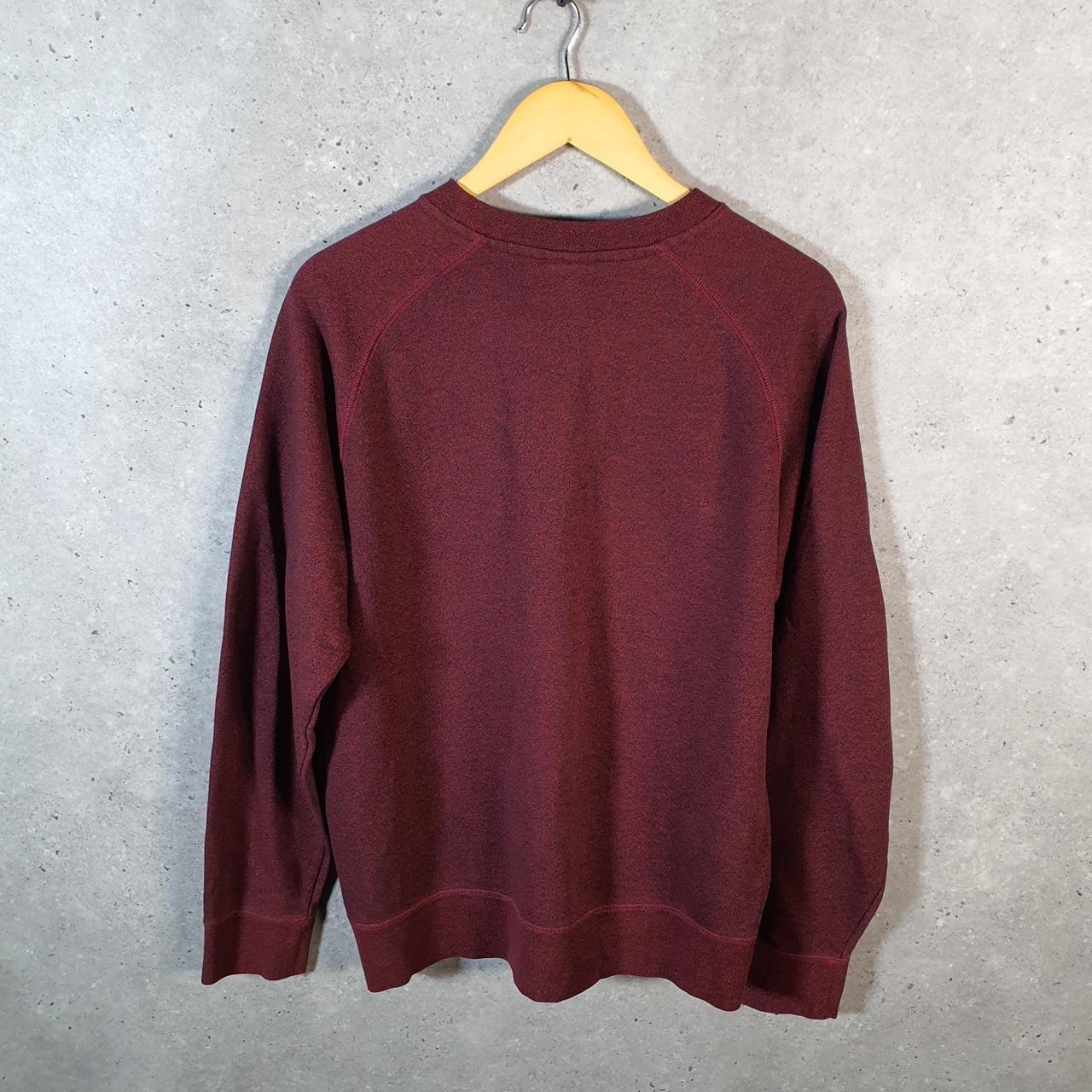 Vintage Nike Swoosh Sweatshirt Womens Large Burgundy Red Y2K Pullover